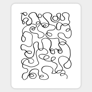 Wiggly Line Design Sticker